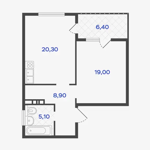 1-комнатные квартиры-55