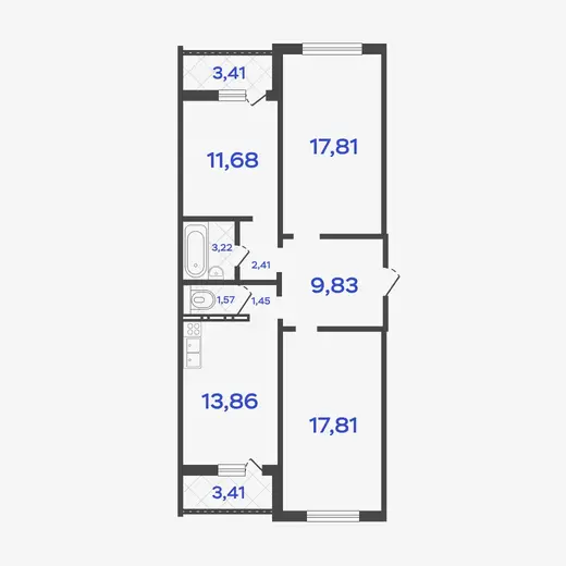3-комнатные квартиры-33