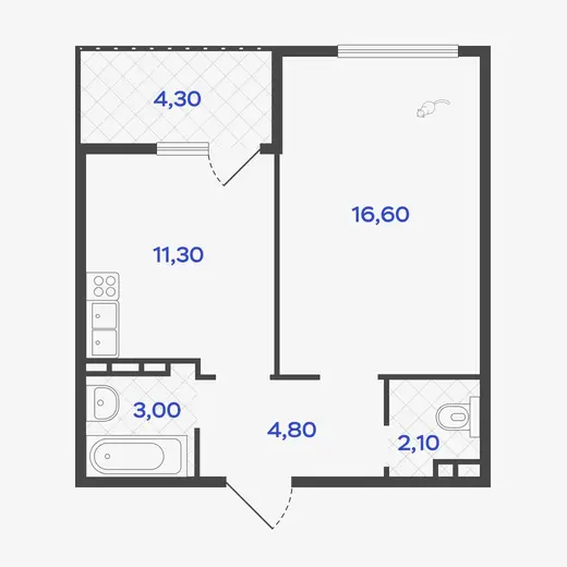 1-комнатные квартиры-22